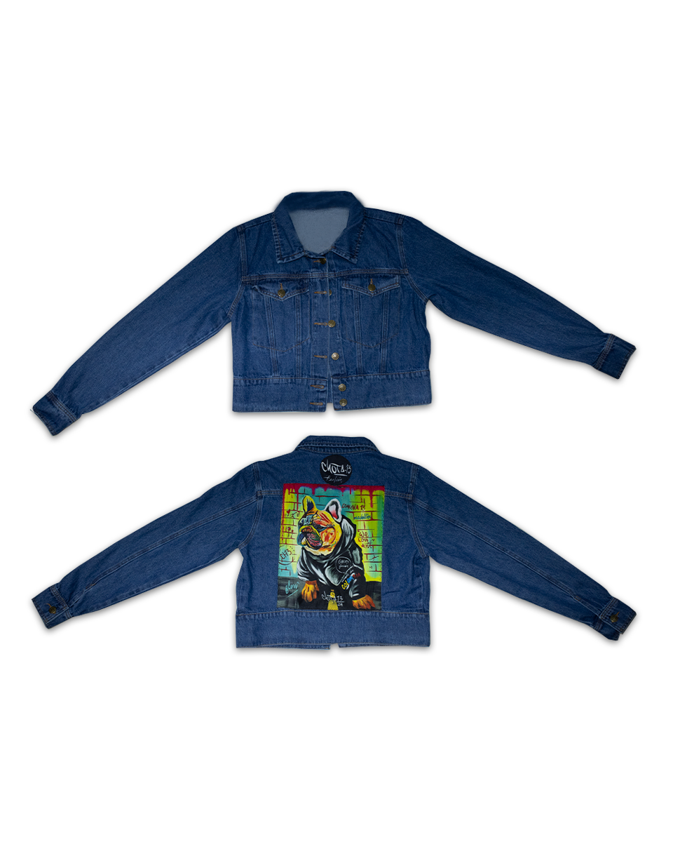 Acuarela Corta Chaqueta Jean Bulldog (S)