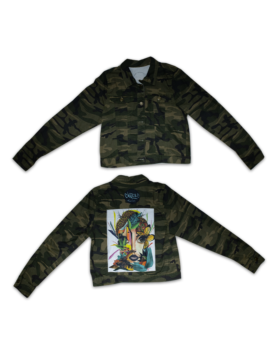 Acuarela Corta Chaqueta Camuflada Pachamama (S)