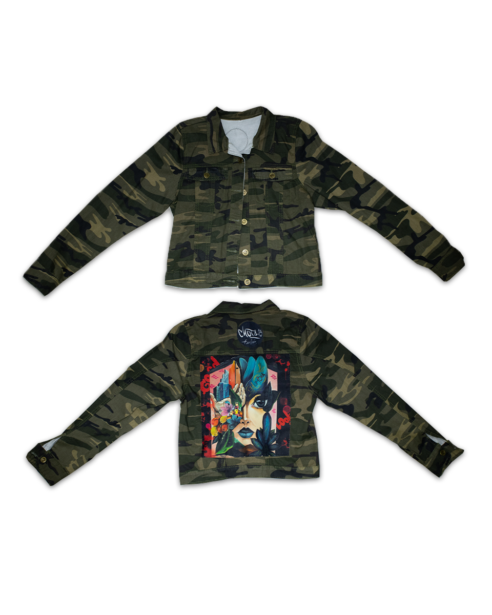 Acuarela Corta Chaqueta Camuflada Pachamama (M)