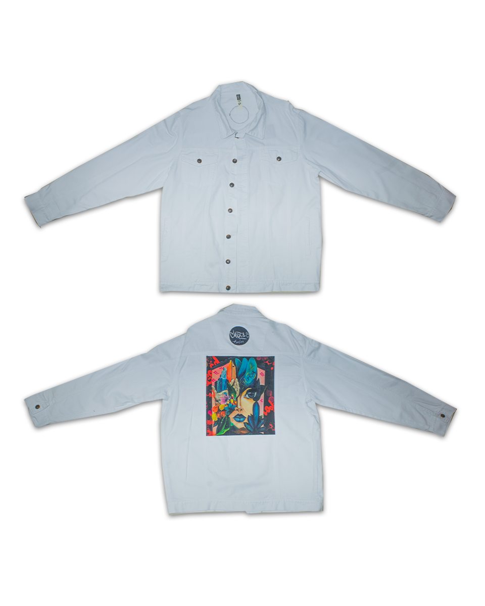 Chaqueta Hombre Realismo Blanco Pachamama (XL)