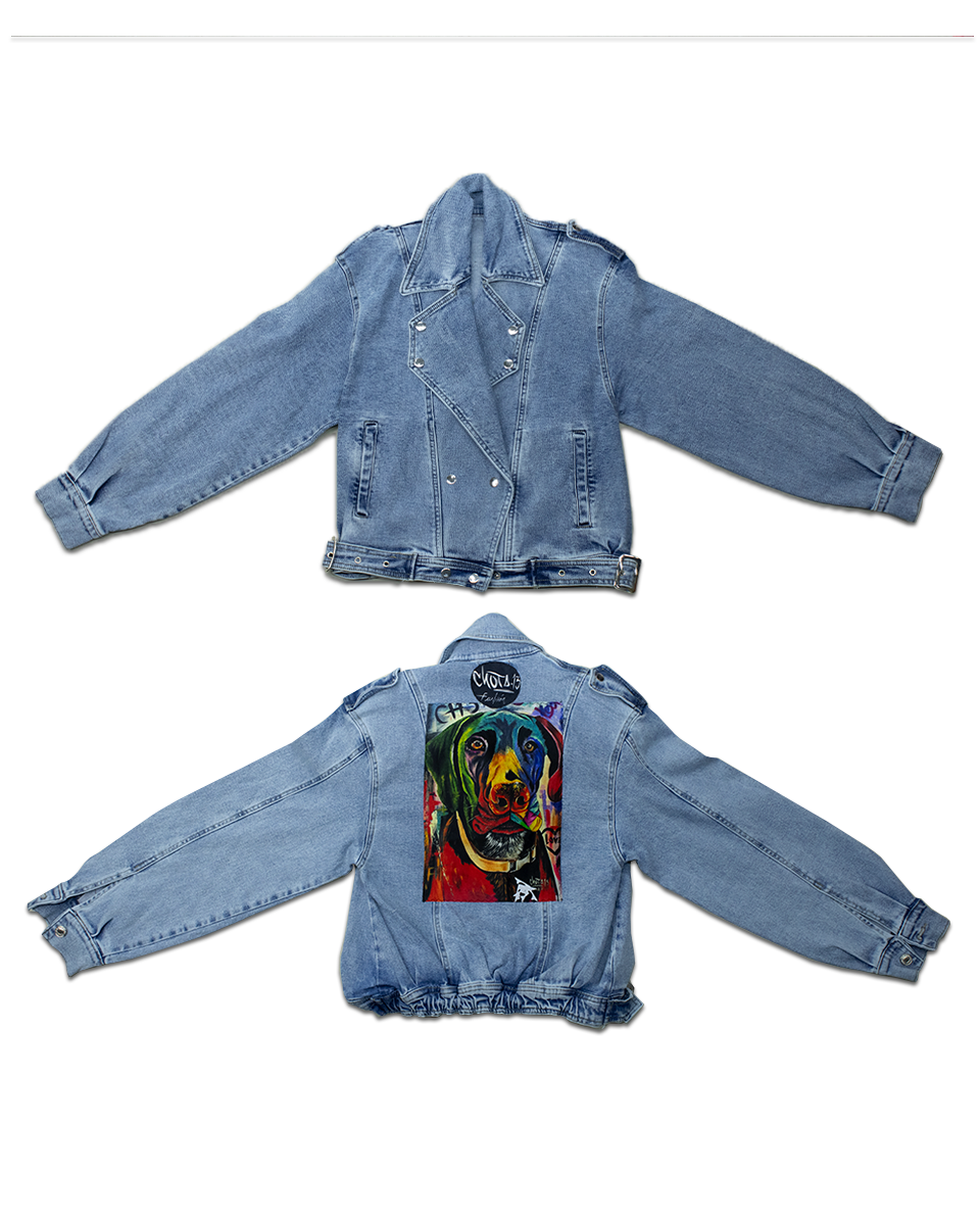 Chaqueta Detalles Jean Perro 2 (Talla Única)