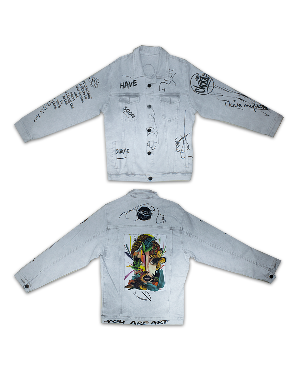 Chaqueta Graffiti Unisex Gris Pachamama (L)