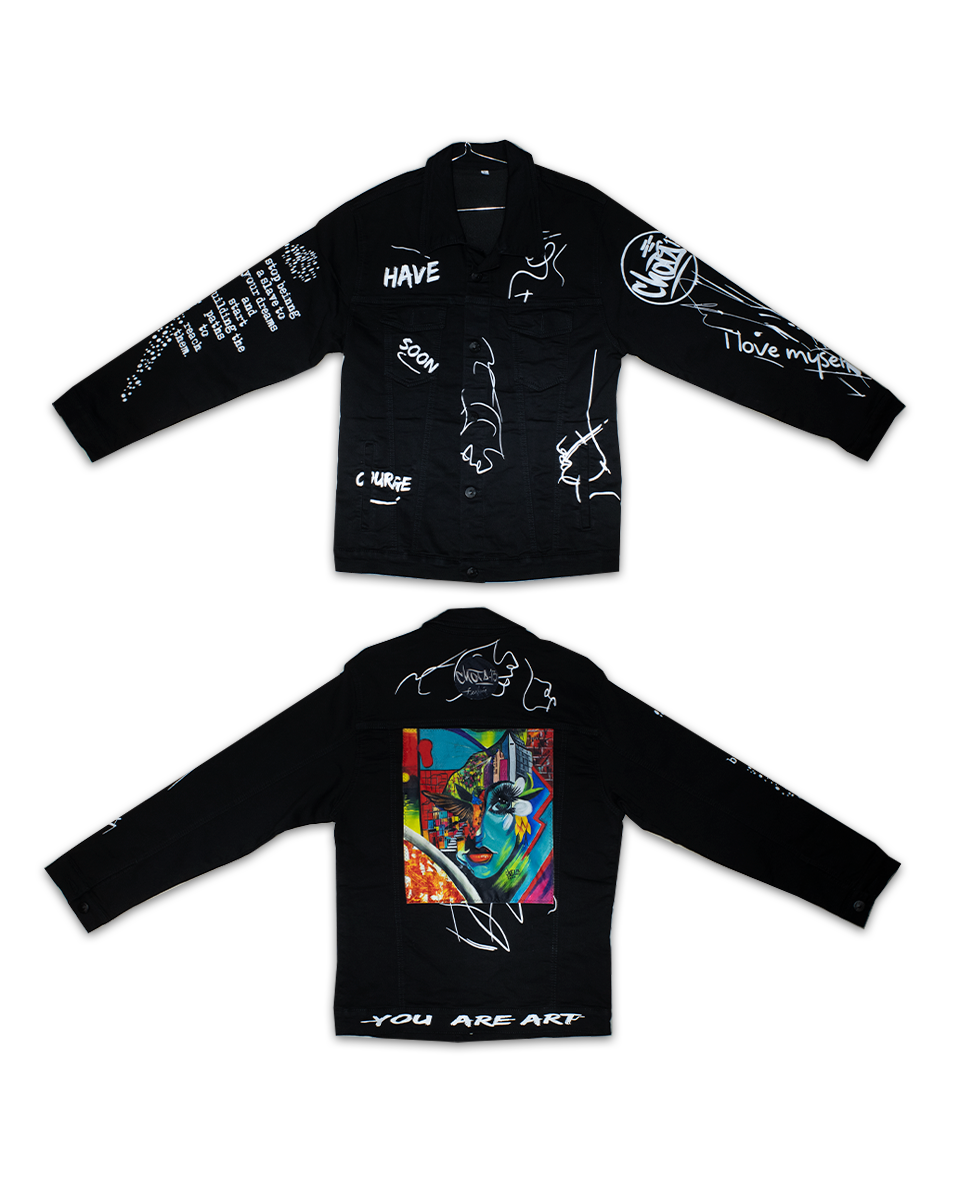 Chaqueta Graffiti Unisex Negro Pachamama (M)
