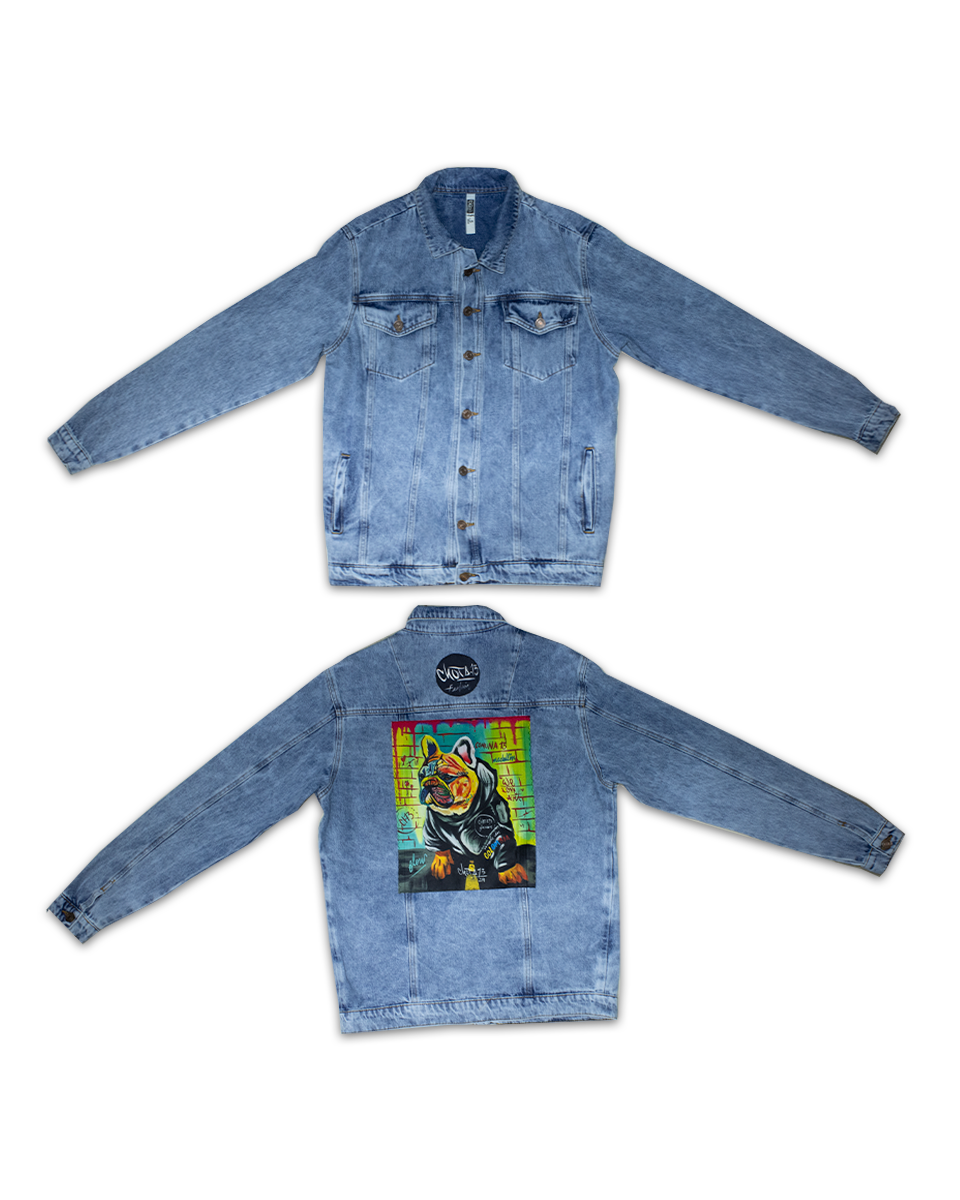 Chaqueta Hombre Realismo Azul Claro Bulldog (S)