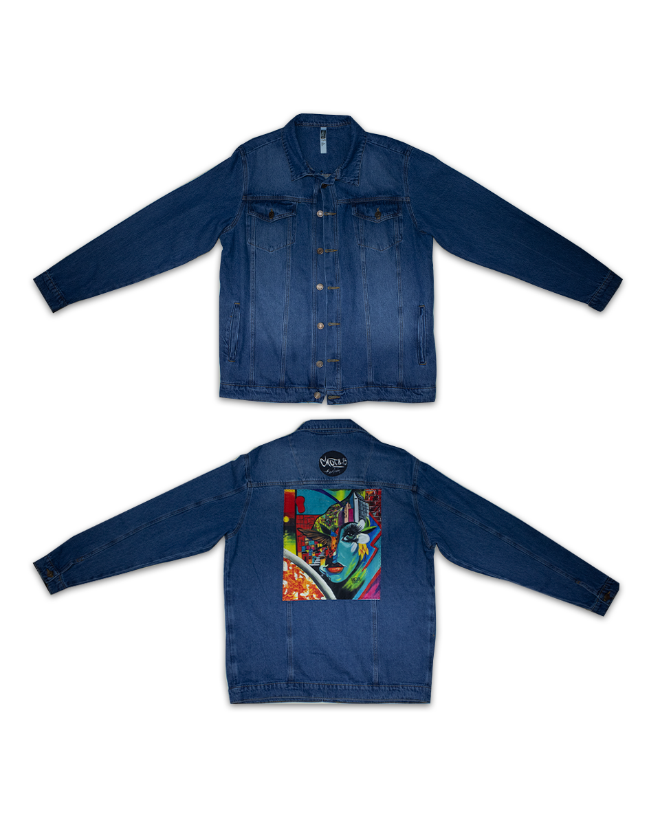 Chaqueta Hombre Realismo Azul Oscuro Pachamama (L)