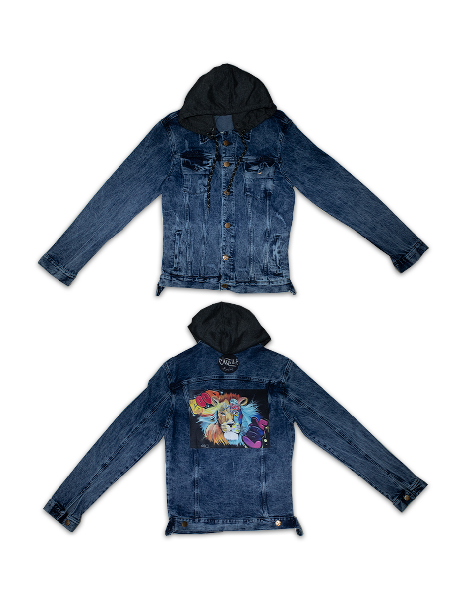 Chaqueta Hombre Realismo Azul Oscuro León (XL)