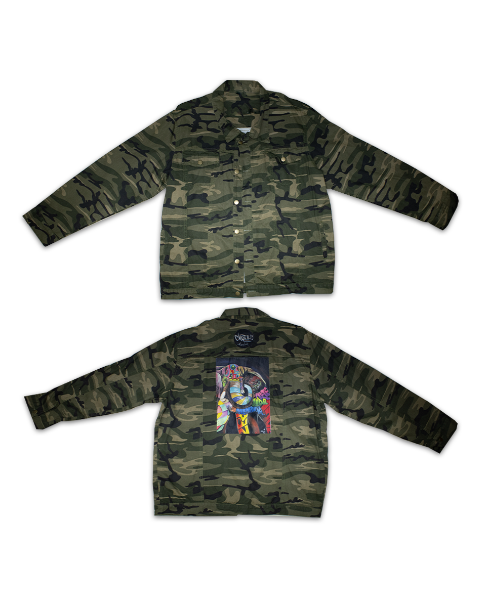 Chaqueta Hombre Realismo Camuflado Elefante (4XL)