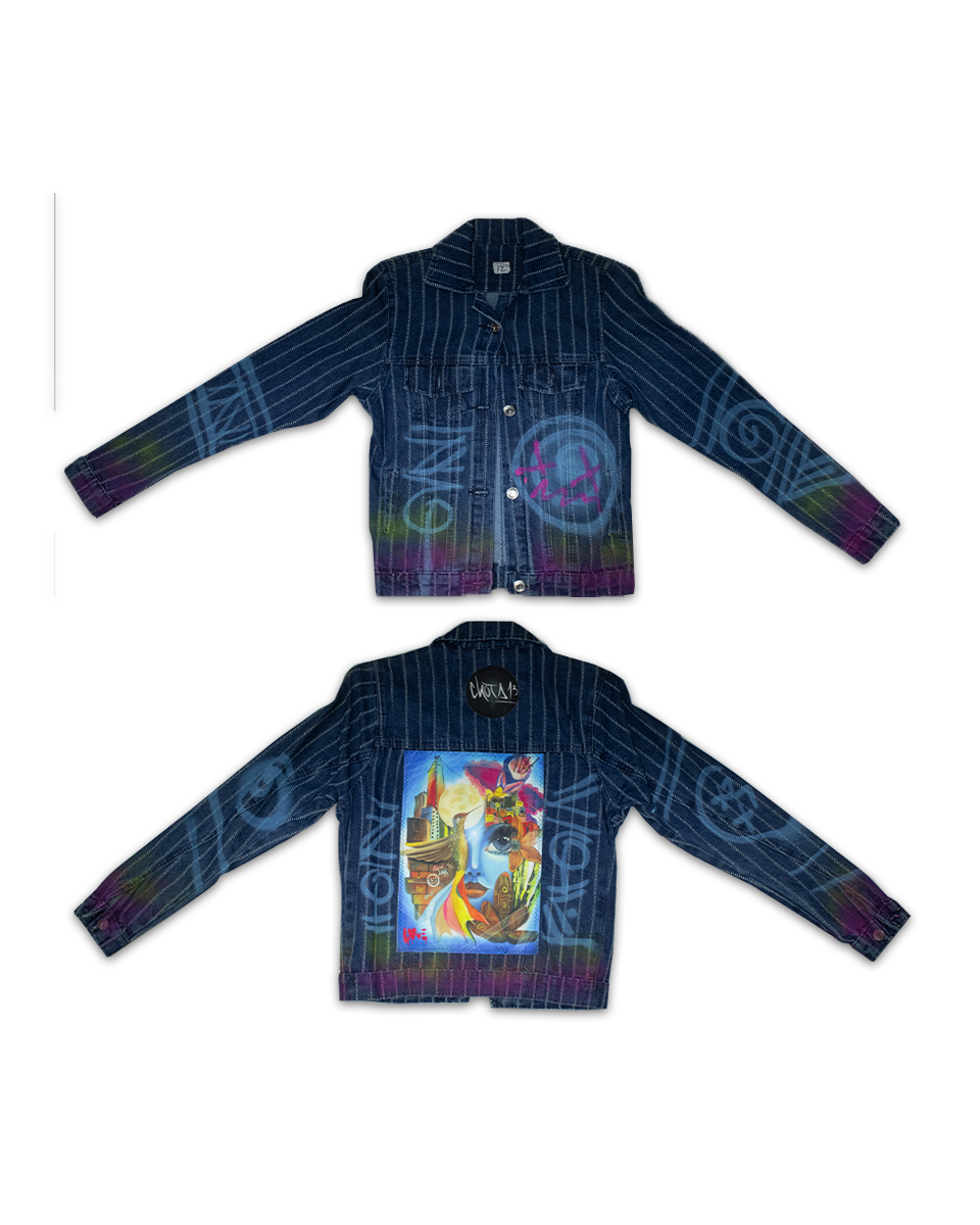 Chaqueta Kids Exclusiva Jean Pachamama (Talla 12)