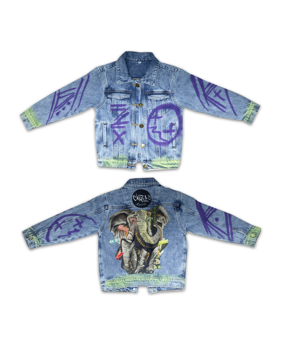 Chaqueta Kids Exclusiva Jean Elefante (Talla 4)