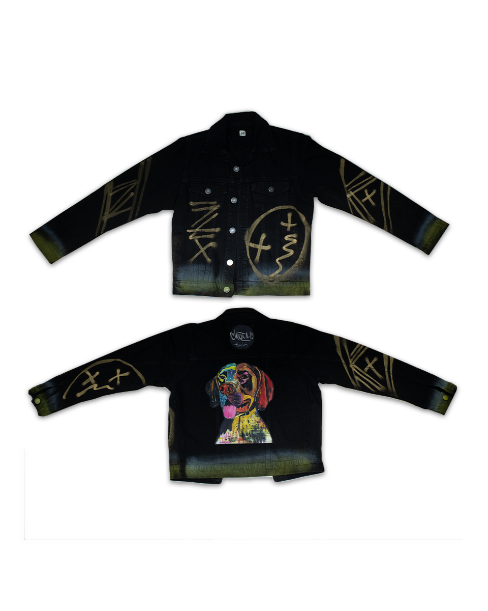 Chaqueta Kids Exclusiva Negro Perro (Talla 14)