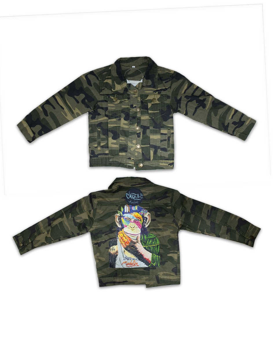 Chaqueta Kids Camuflado Mono (Talla 6)