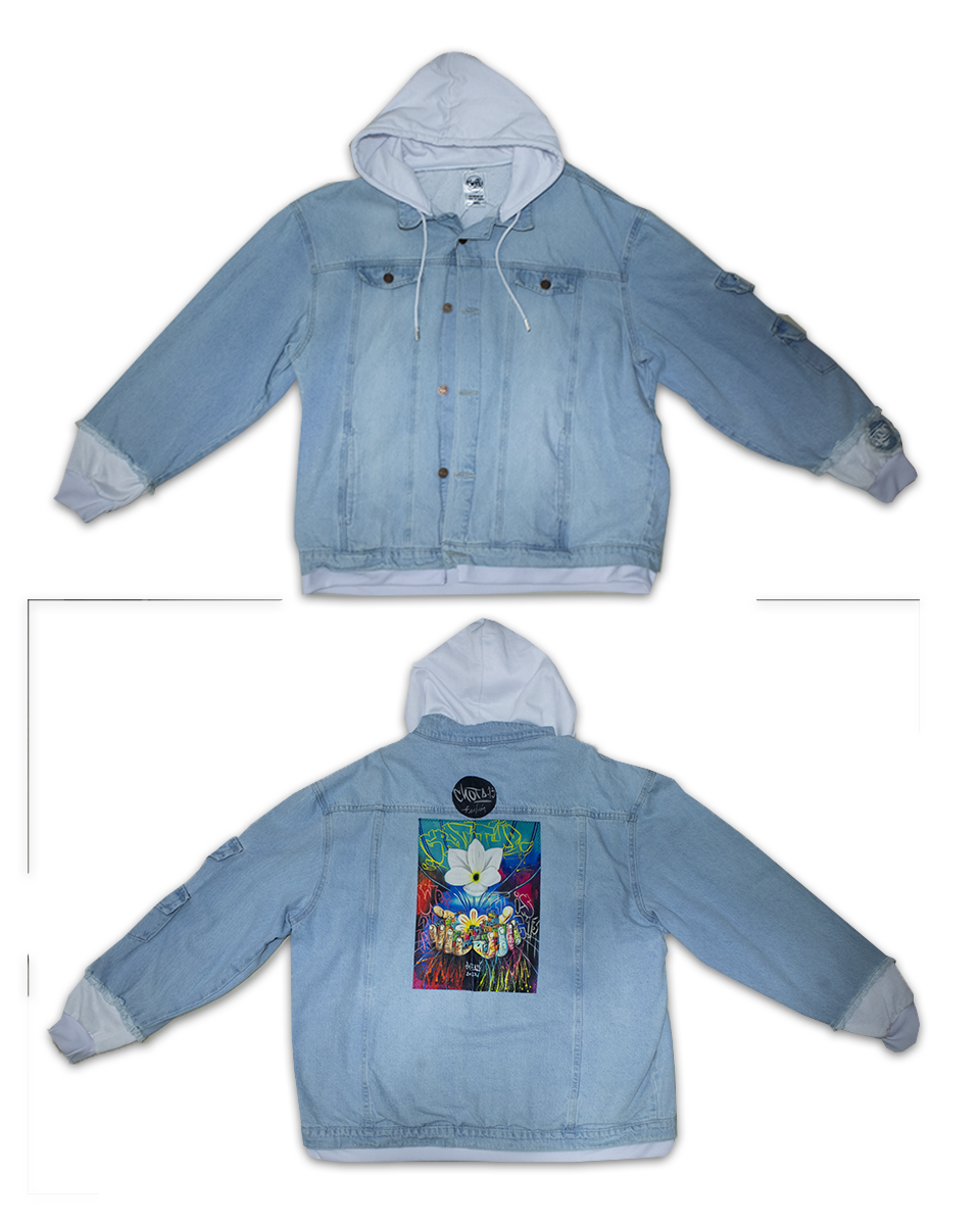 Chaqueta Premium Art Jean Claro Flor de Loto (3XL)