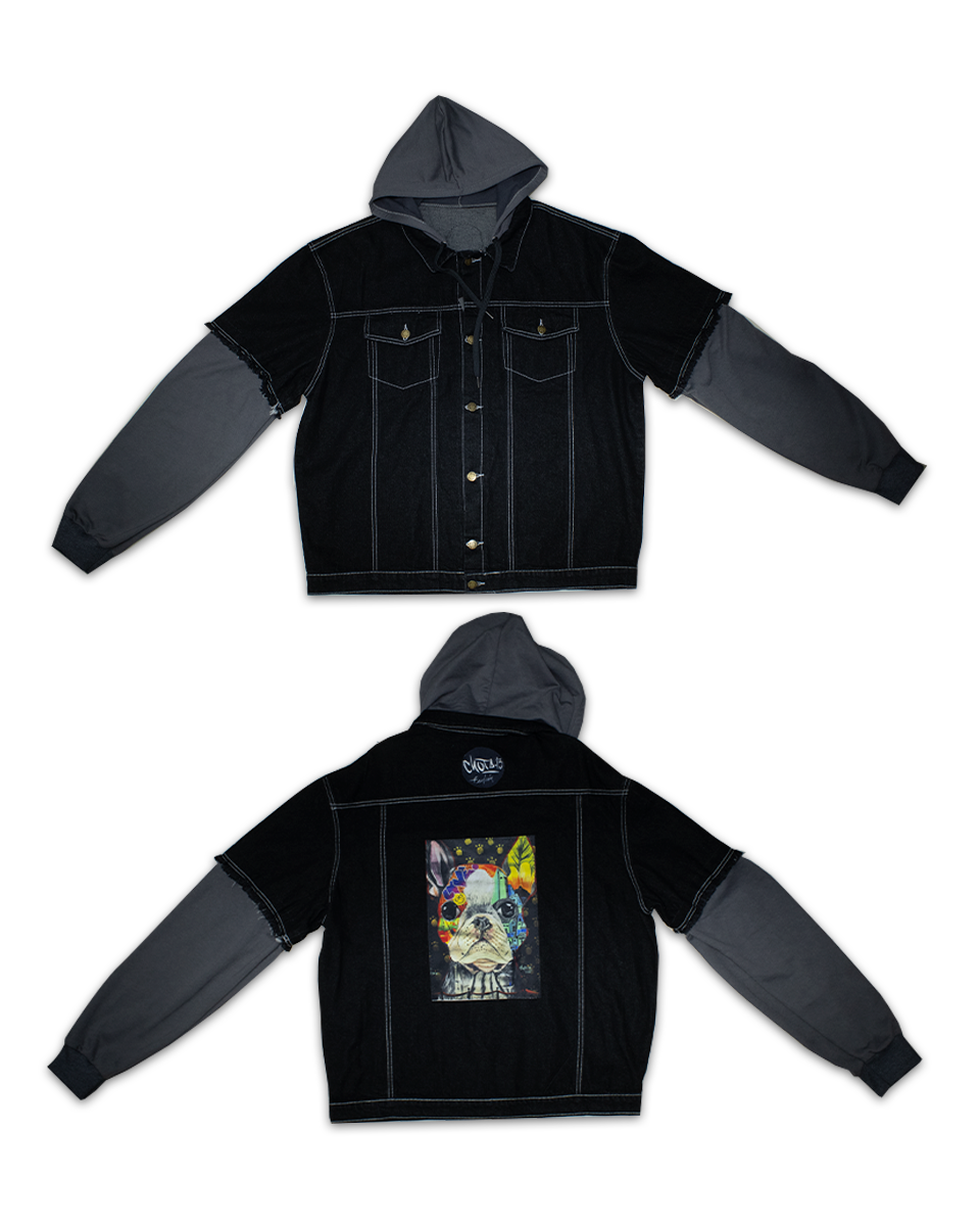 Chaqueta Premium Art Negro Bulldog (XL)