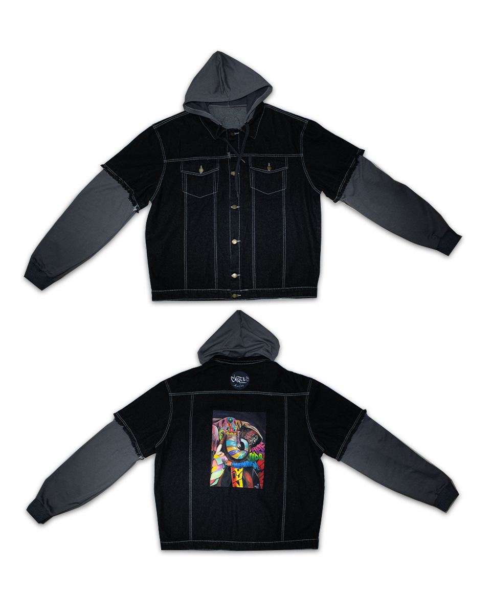 Chaqueta Premium Art Negro Elefante (3XL)