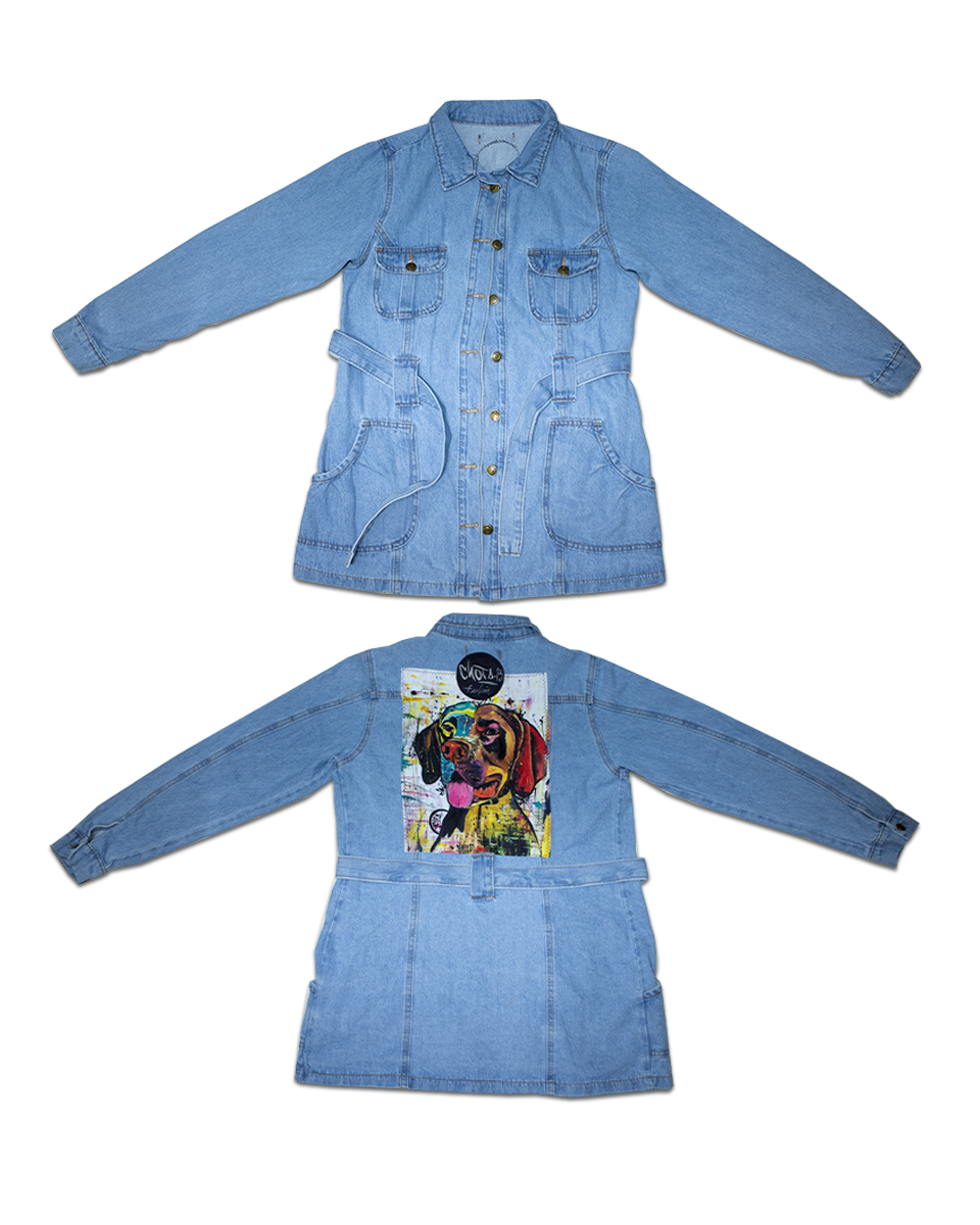 Chaqueta Gaban Classic Piece Jean Claro Perro (S)