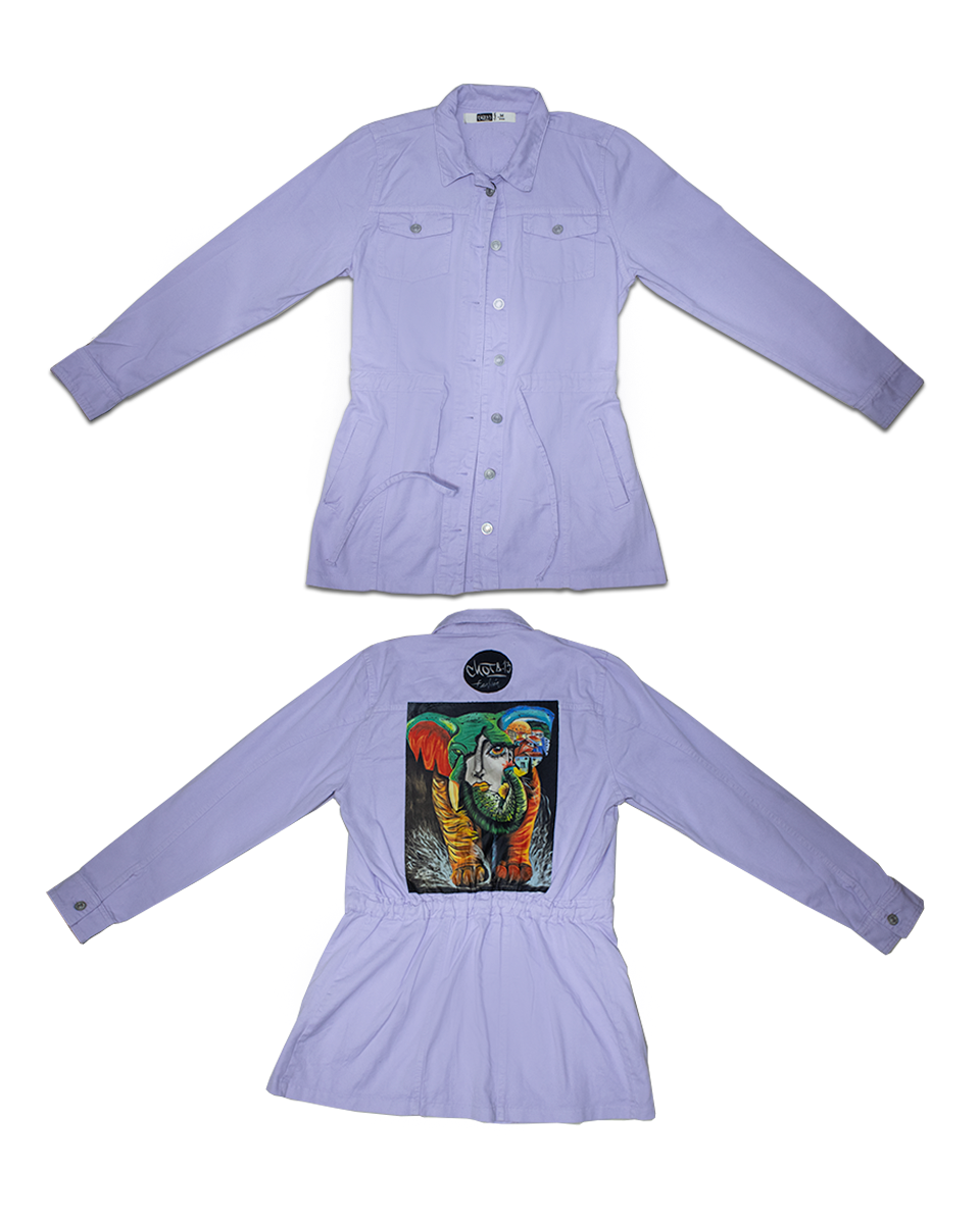 Chaqueta Gaban Classic Piece Morado Elefante (M)