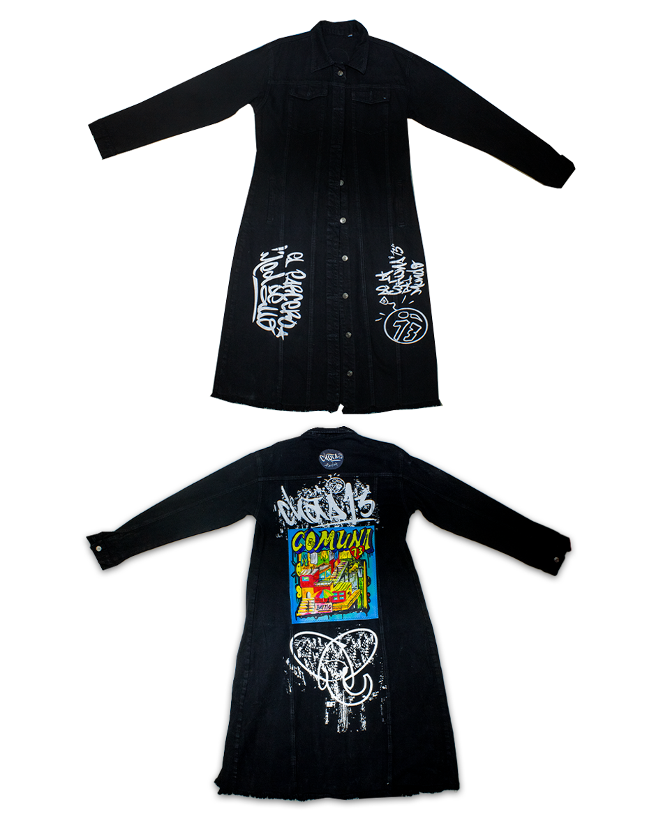 Chaqueta Gaban Master Piece Negro Comuna 13 (XL)