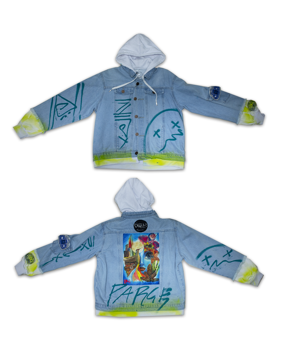 Chaqueta Premium Kids Exclusiva Jean Claro Pachamama (Talla 14/16)