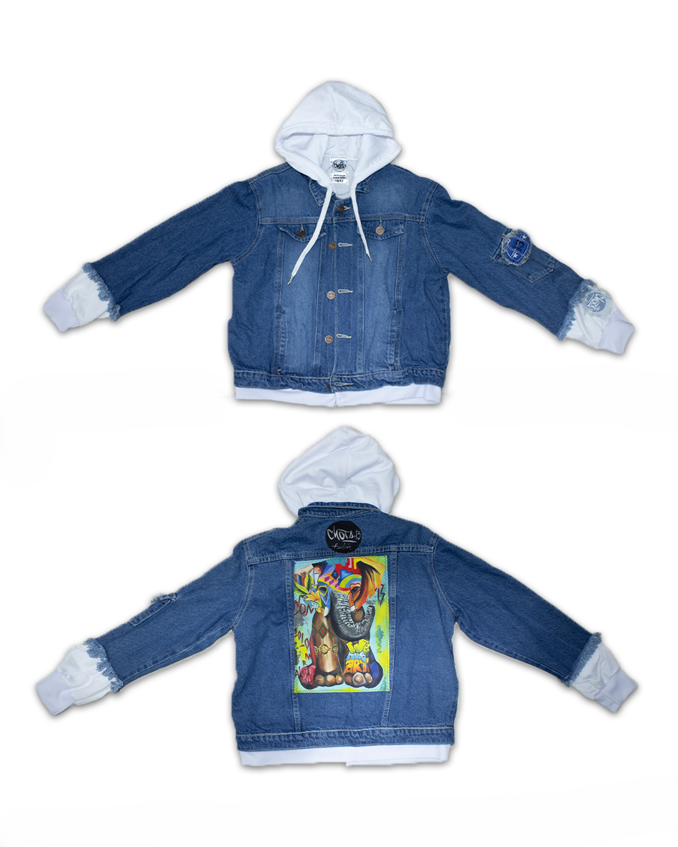 Chaqueta Premium Kids Jean Elefante (Talla 10/12)